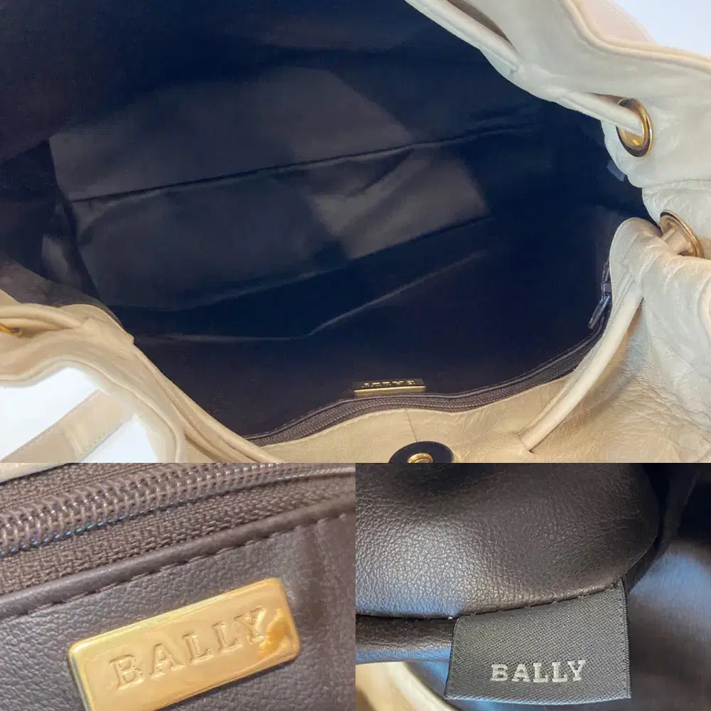 BALLY 발리 80~90's 빈티지 양가죽 퀼팅 버킷백/올드 발리