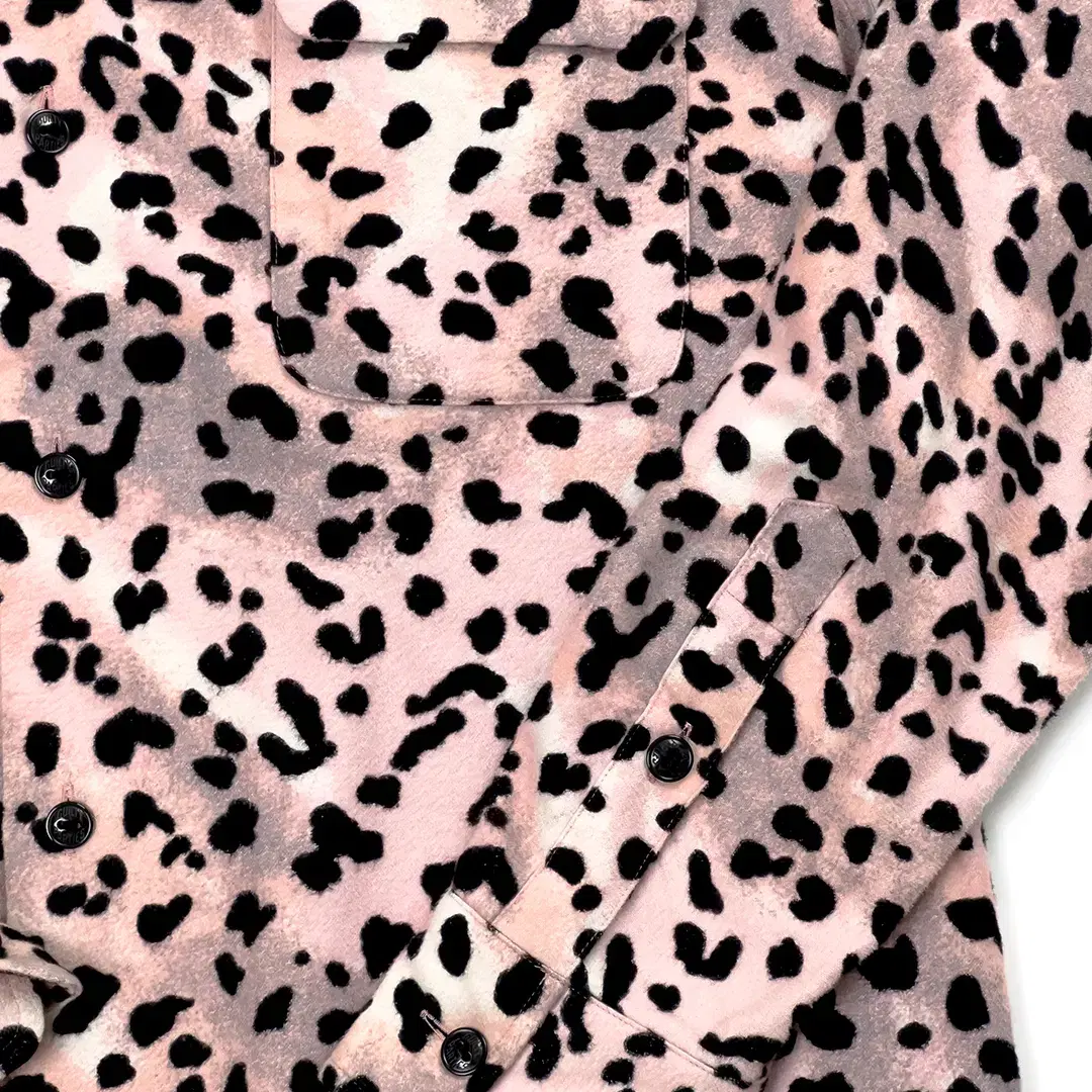 WACKO MARIA 19AW PINK LEOPARD SHIRT