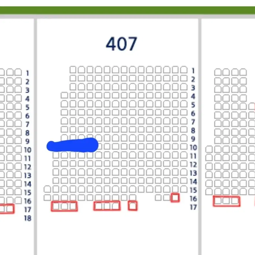 플레이오프 4차전 1루 그린석 407블럭 10열 2연석