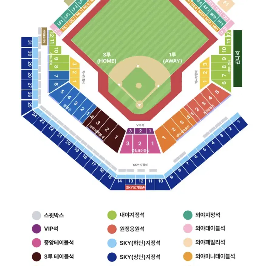 [최저가] 플레이오프 5차전 3루 테이블석 중앙 지정석 3루 지정석