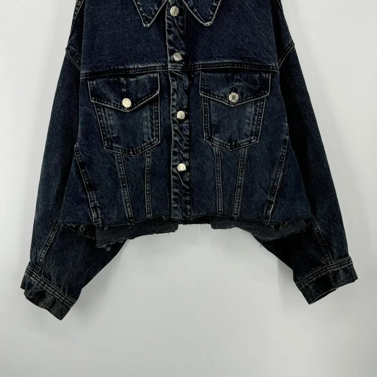 ZARA 자라 크롭 청자켓 오버핏 (M size / DENIM)