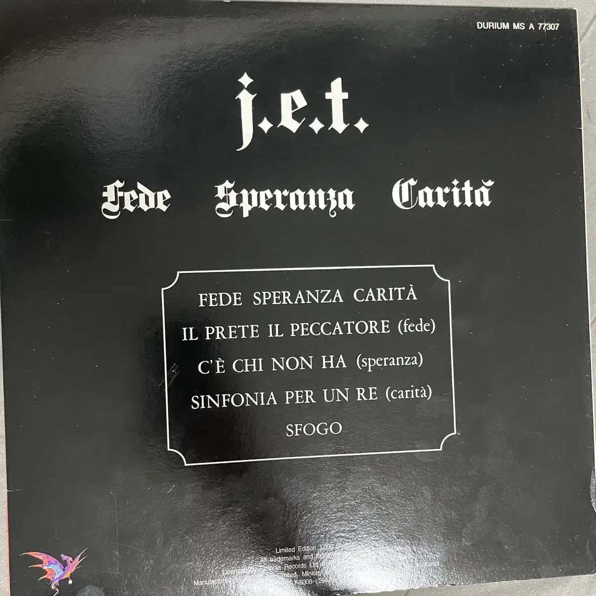 J.E.T. (FEDE,SPERANZA,CARITA) - LP