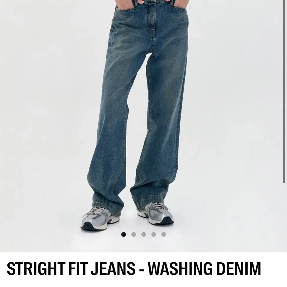 로클 데님 stright fit jeans - washing denim