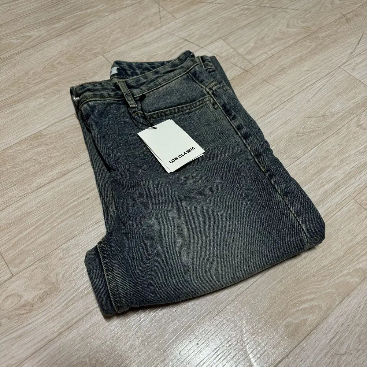 로클 데님 stright fit jeans - washing denim