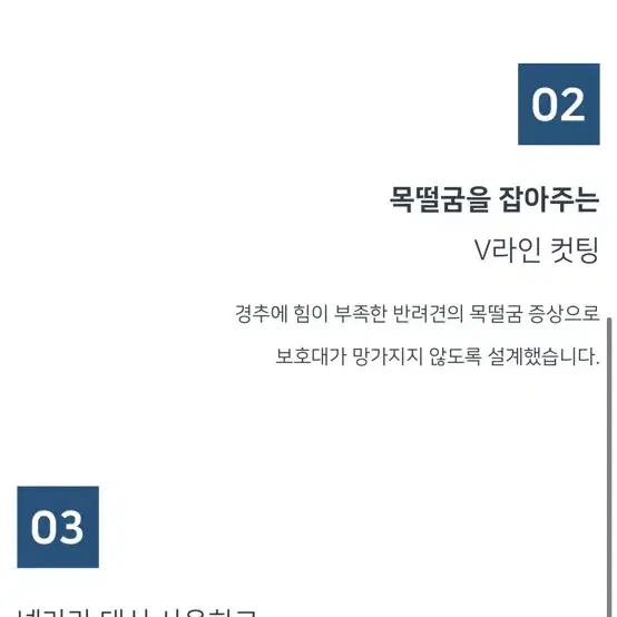 펫츠오앤피 강아지 경추보호대