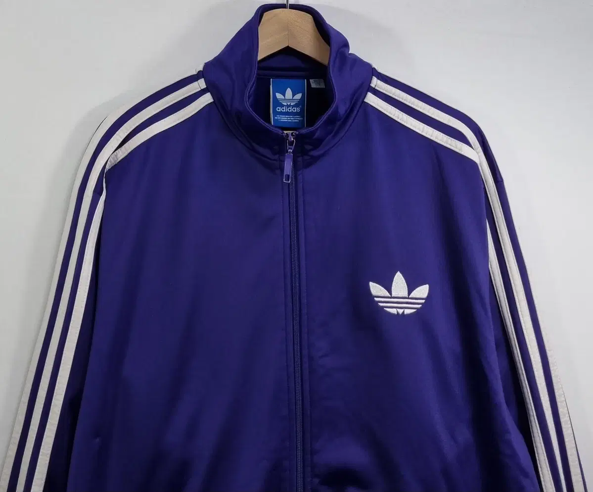 XXL (110) Adidas Firebird Purple Jersey Track Top