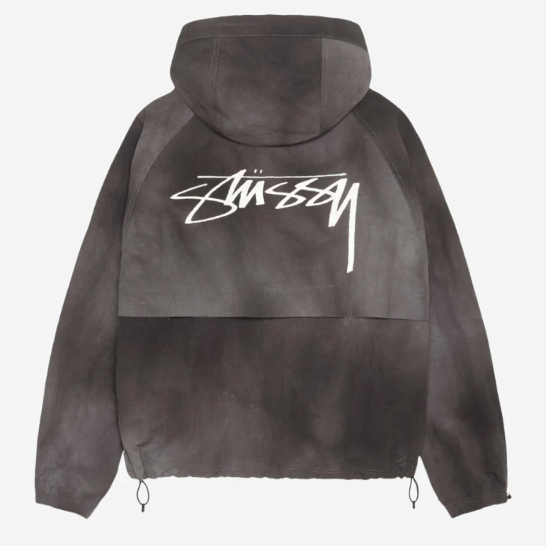 [S] 스투시 STUSSY 정품 웨이브 다이 비치 쉘 자켓 블랙 새 상품