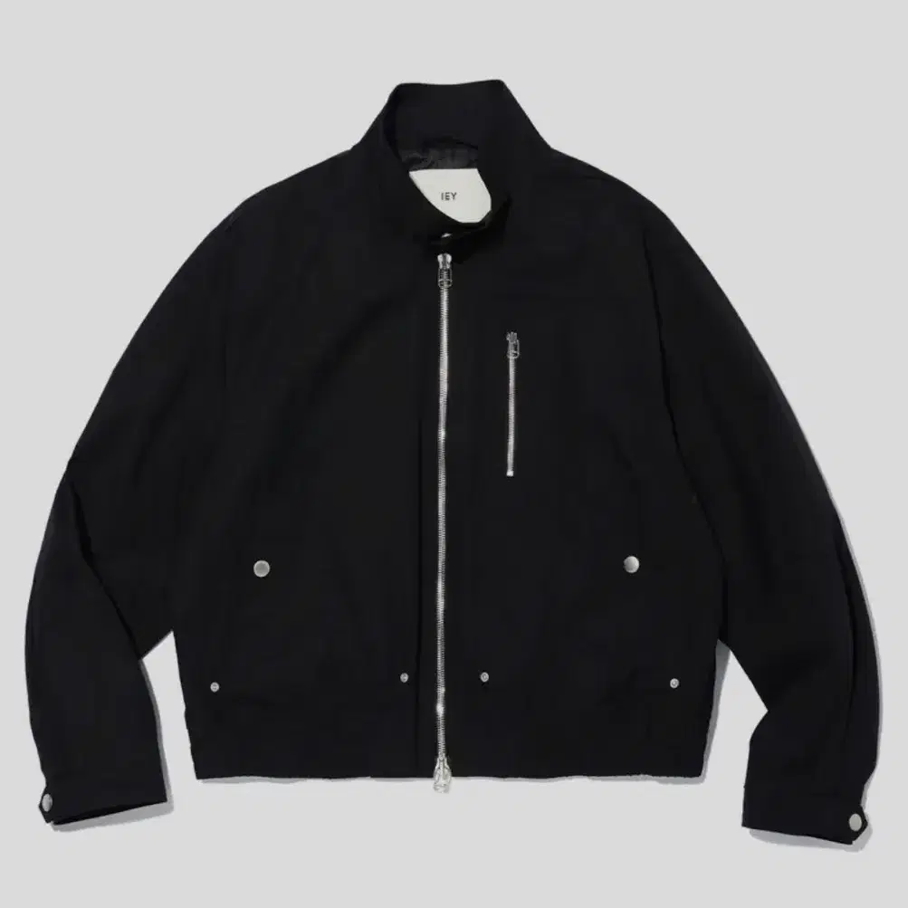 [IEY] 이에이X짱구대디 HERRINGTON JACKET Black