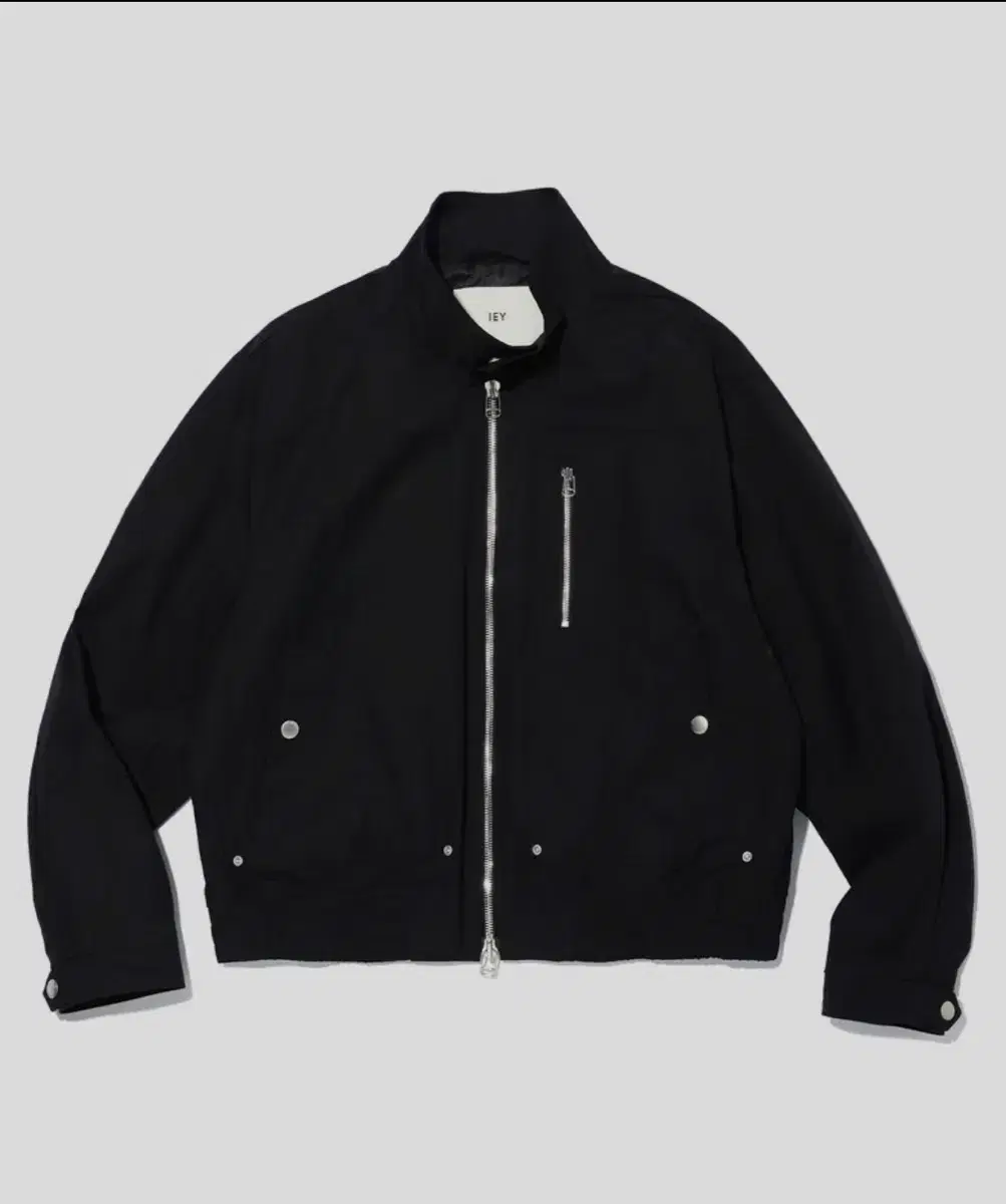 [IEY] 이에이X짱구대디 HERRINGTON JACKET Black