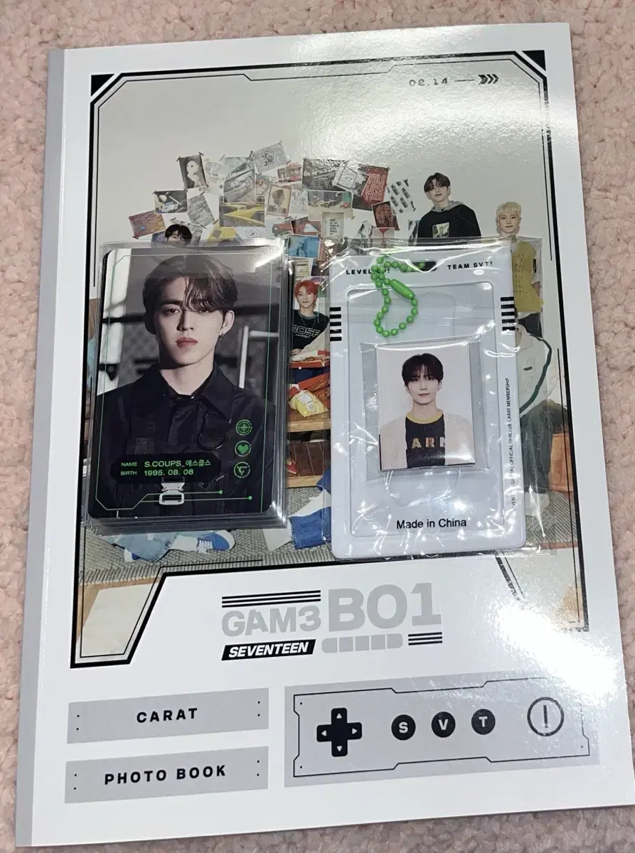 Seventeen Gameboy Membership kit photobook Photo Card Proof Photo Cardholder