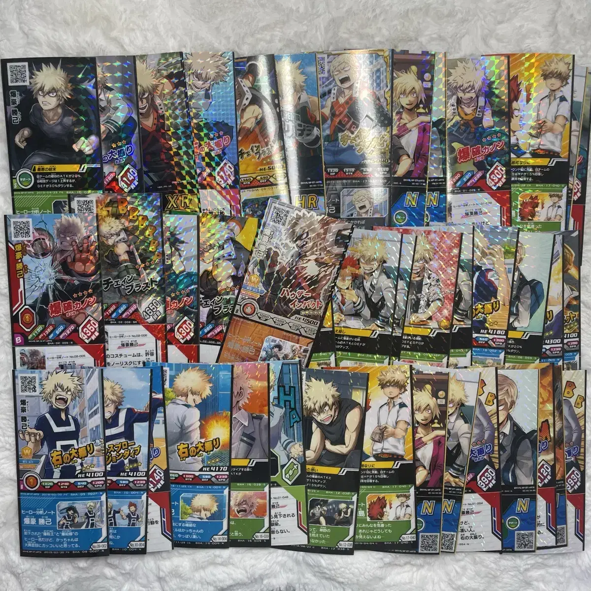 50) Hiroaka Nahia Bakugo Katsuki Game Card Tickets bulk WTS