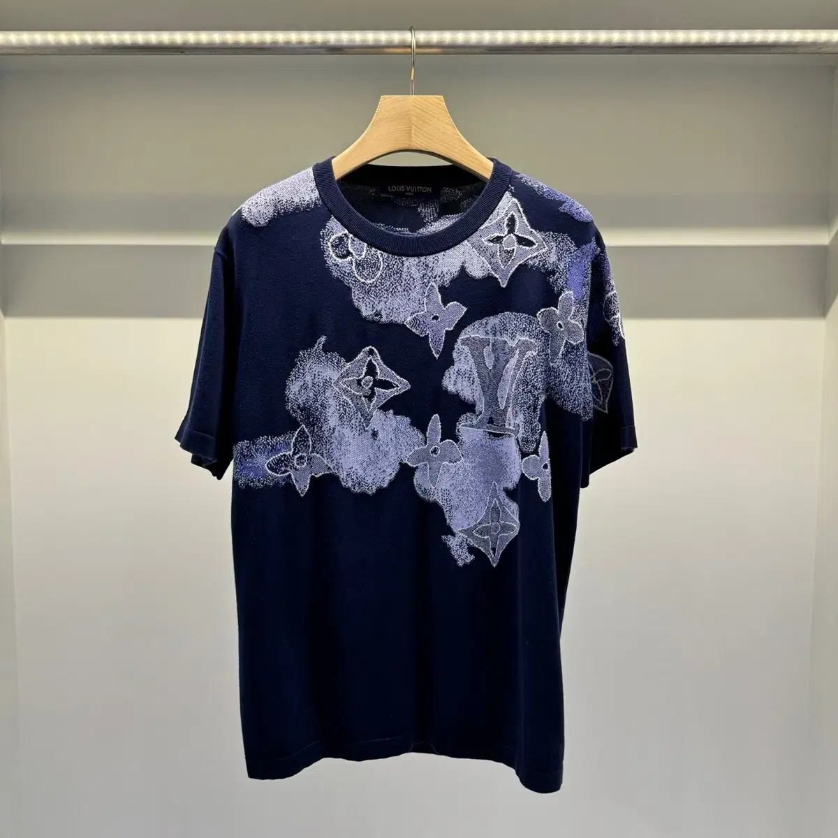 Louis Vuitton Watercolor Embroidered Knit Short Sleeve