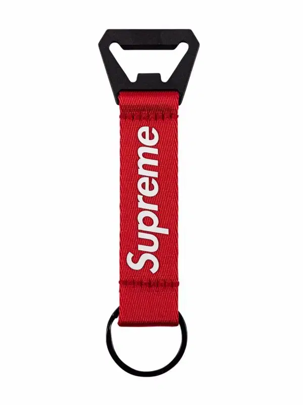 Supreme Bottle Opener Webbing Key Chain Red FW21