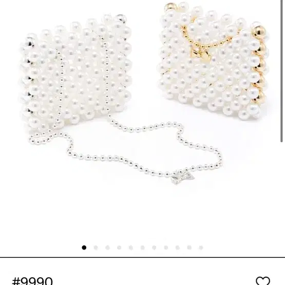 급처)넘버링 Pearl Mini Bag 진주백 실버