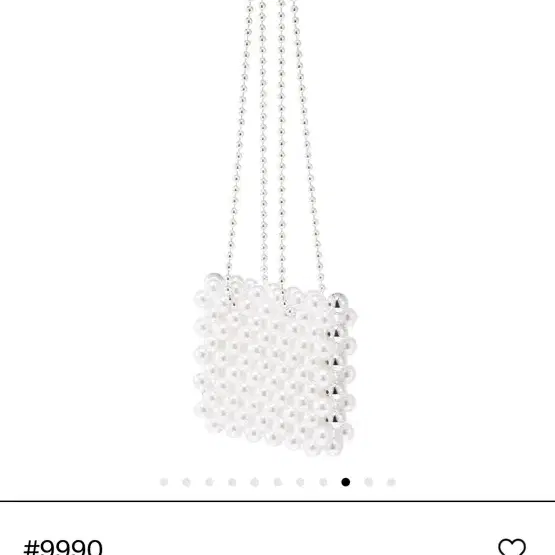 급처)넘버링 Pearl Mini Bag 진주백 실버