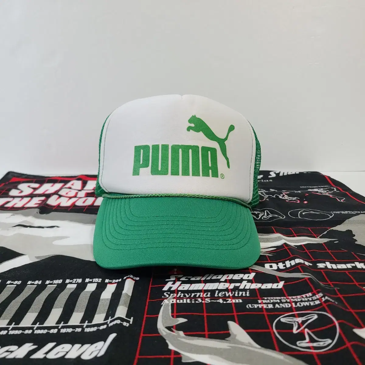 80~90s"빈티지 푸마 PUMA otto 메쉬캡 트러커 모자 스냅백