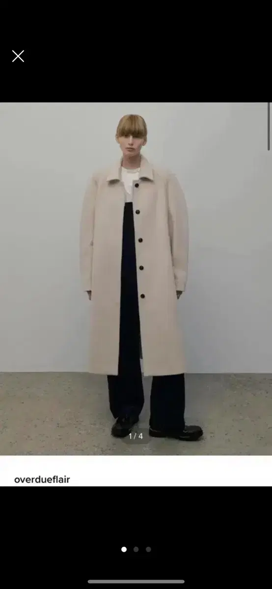 오버듀플레어 코트 SIGNATURE BALMACAAN COAT