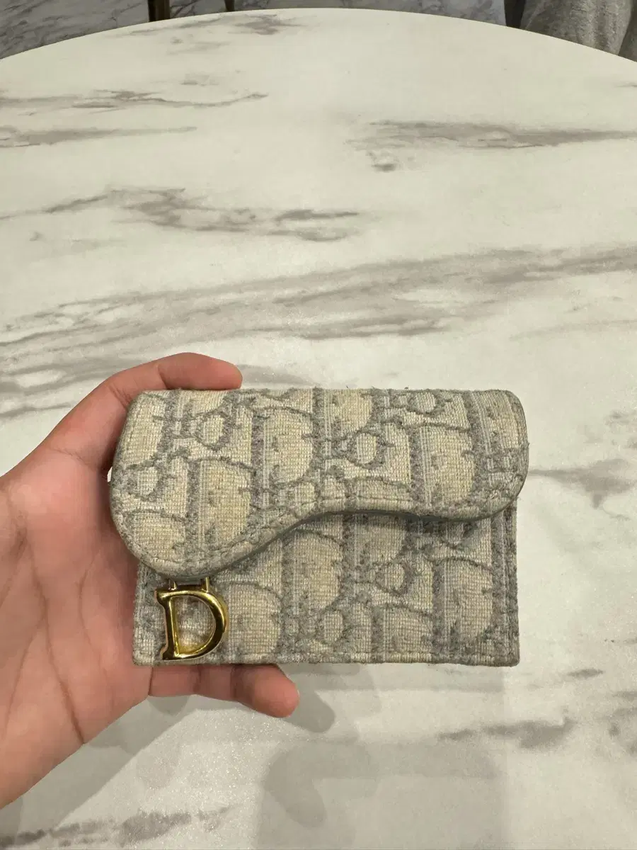 [Class A, Guarantee] Dior Saddle Kard Wallet Gray