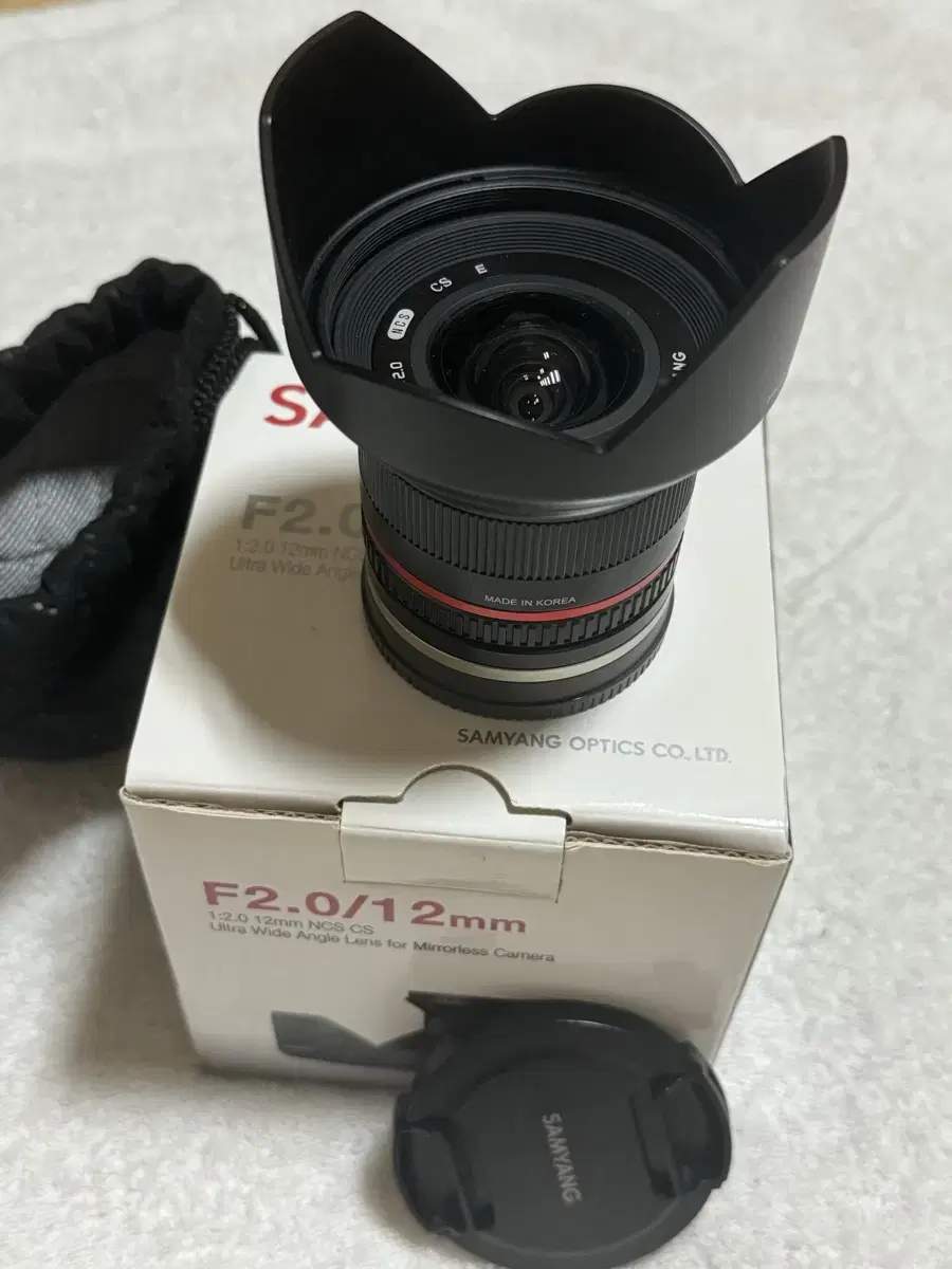 삼양12mm f2.0 mf e마운트 팝니다