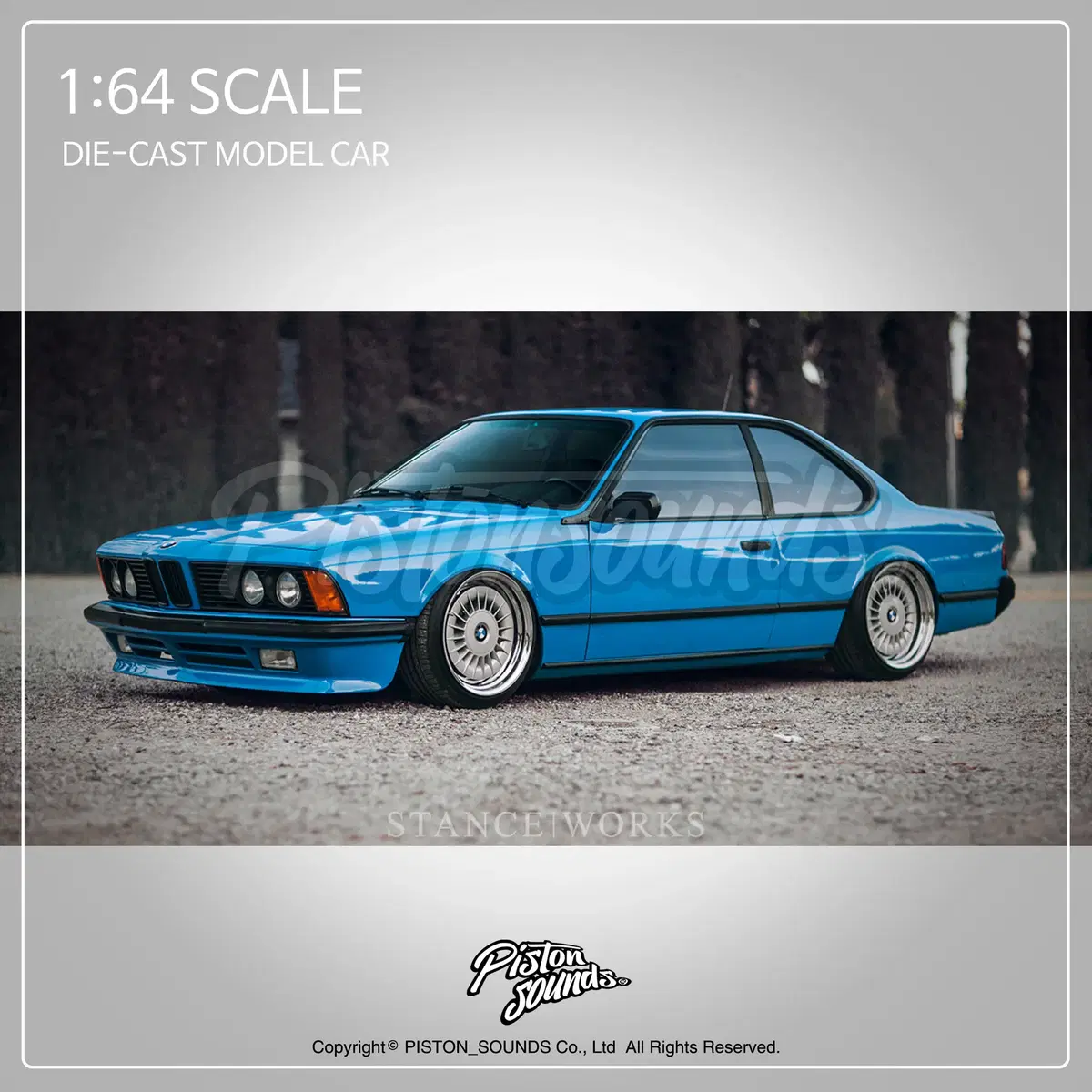 1:64 스케일 BMW E24 635CSI 올드카 다이캐스트 자동차모형