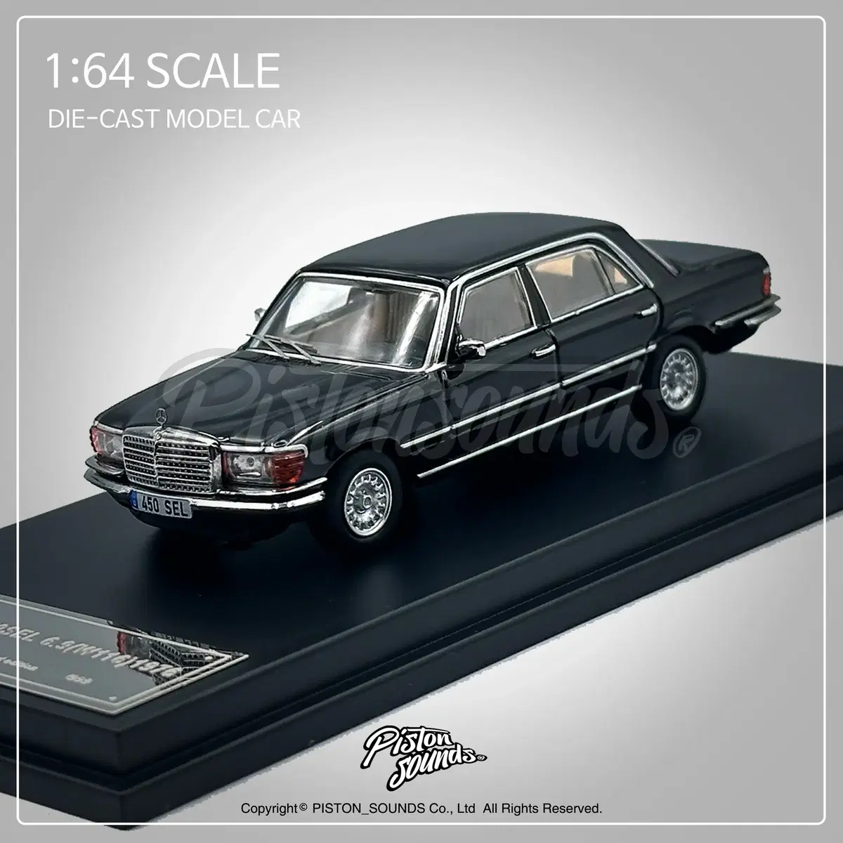 1:64 스케일 벤츠 450SEL W116 올드카 다이캐스트 자동차모형