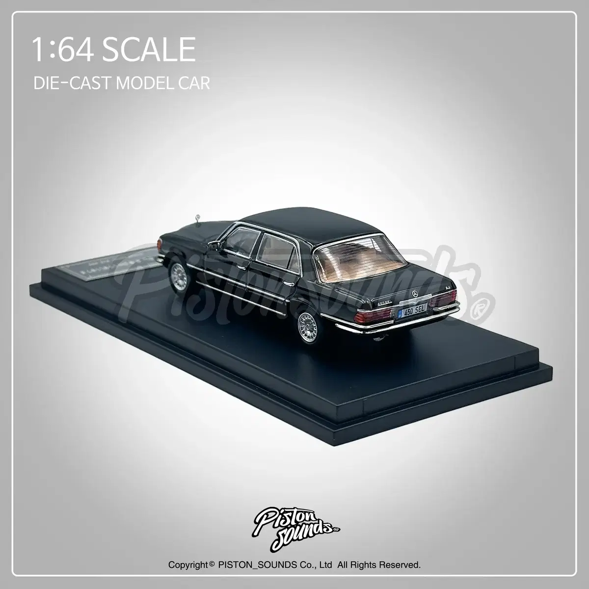 1:64 스케일 벤츠 450SEL W116 올드카 다이캐스트 자동차모형