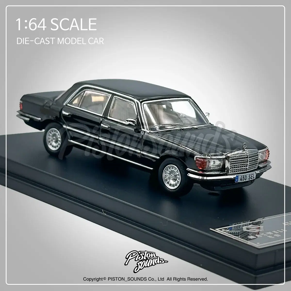 1:64 스케일 벤츠 450SEL W116 올드카 다이캐스트 자동차모형