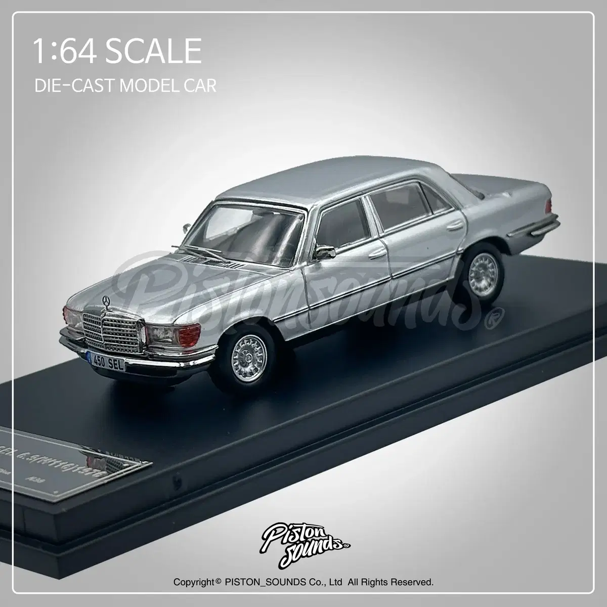 1:64 스케일 벤츠 450SEL W116 올드카 다이캐스트 자동차모형