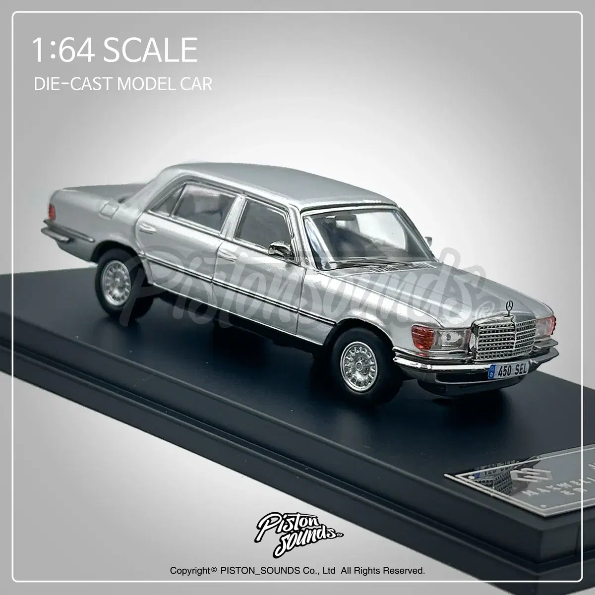 1:64 스케일 벤츠 450SEL W116 올드카 다이캐스트 자동차모형