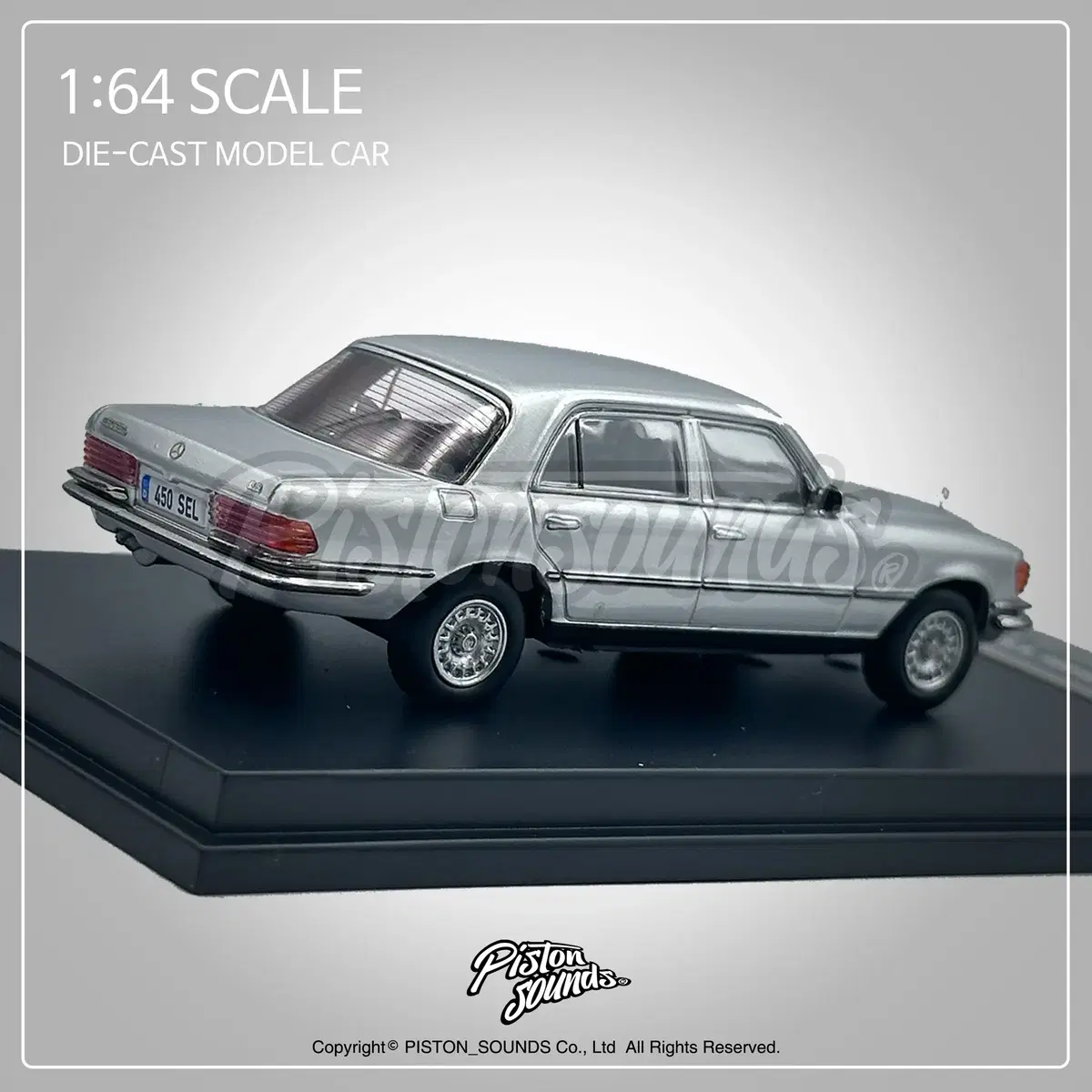 1:64 스케일 벤츠 450SEL W116 올드카 다이캐스트 자동차모형