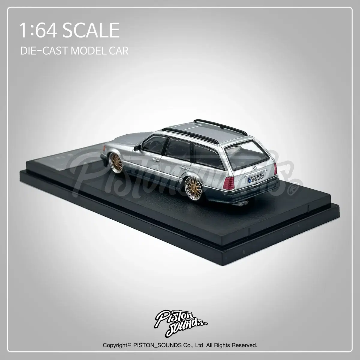 1:64스케일 벤츠 S124 왜건 스탠스 BBS 다이캐스트 올드카 각벤츠