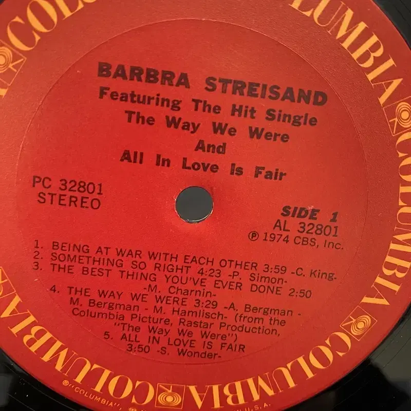 BARBRA STREISAND LP / AA6062