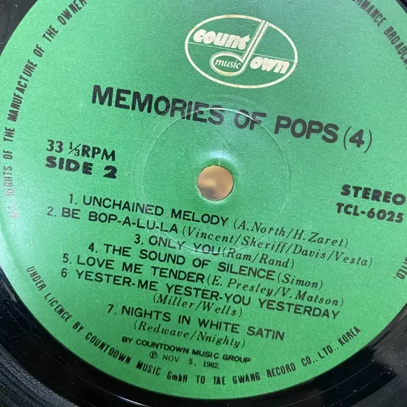 MEMORIES OF POPS  LP / AA6065