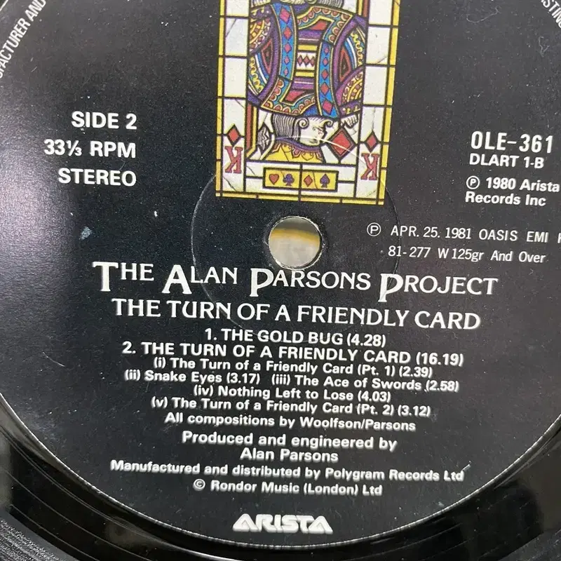 THE ALAN PARSONS LP / C862