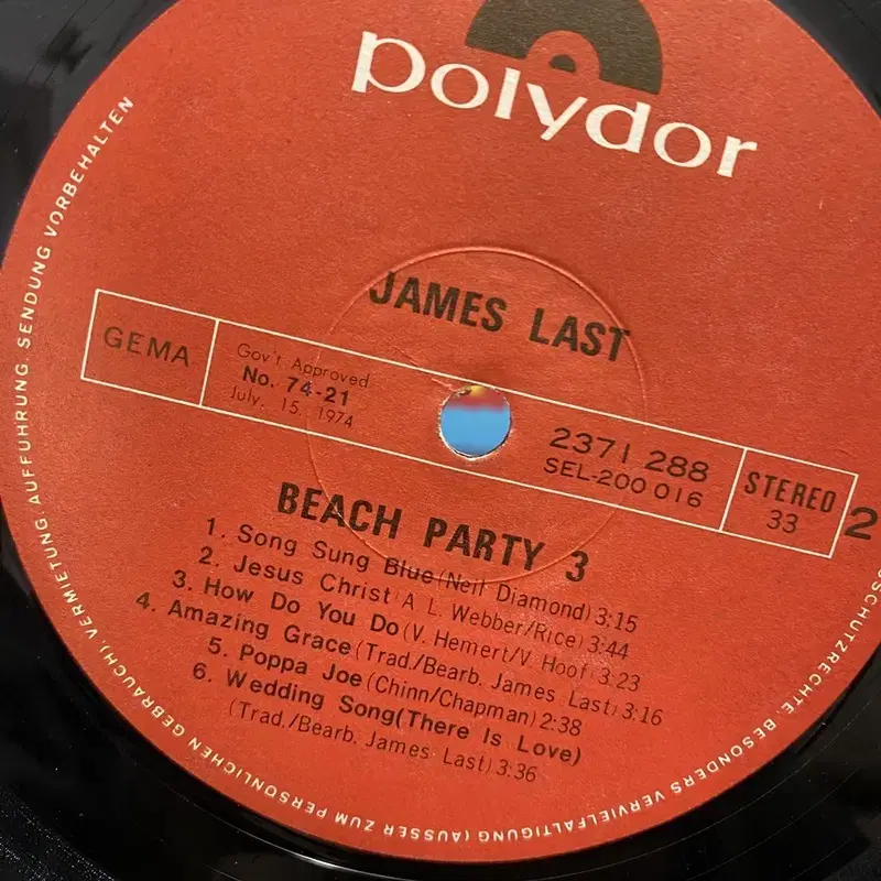 JAMES LAST  LP / AA4954