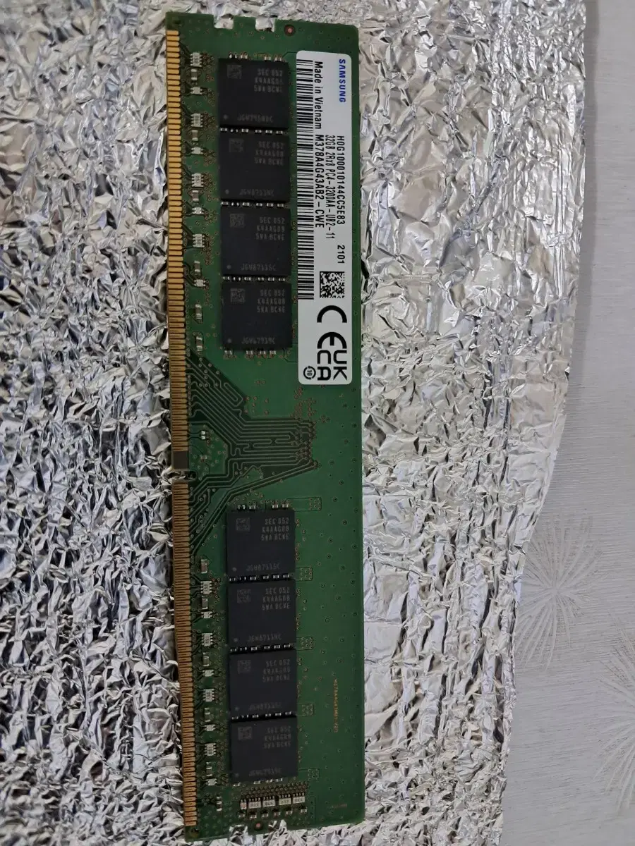 삼성메모리 DDR4 3200MHZ 32G 단품팝니다