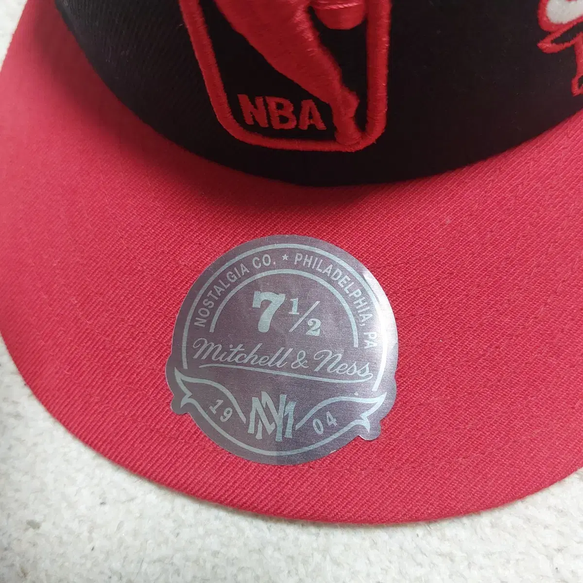 미첼앤네스 시카고불스 스냅백 모자 Mitchell&Ness 7 1/2