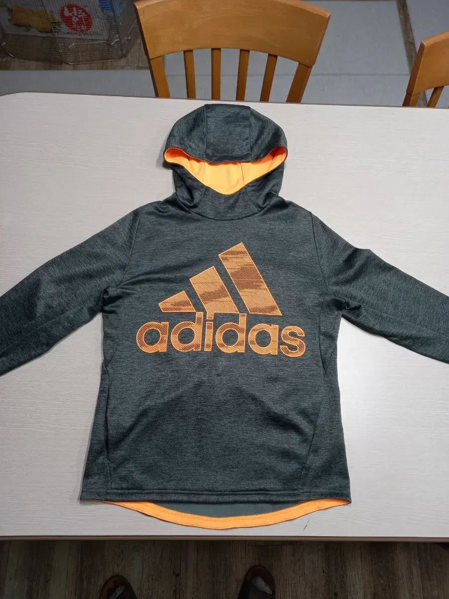 M90 adidas Climawarm 약기모 후드티 다크그레이 M-696