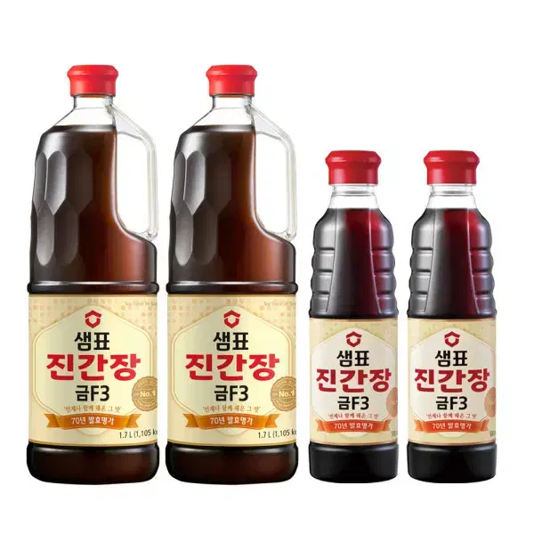 무료배송-샘표 진간장 금F3 1.7L+500ml 2세트