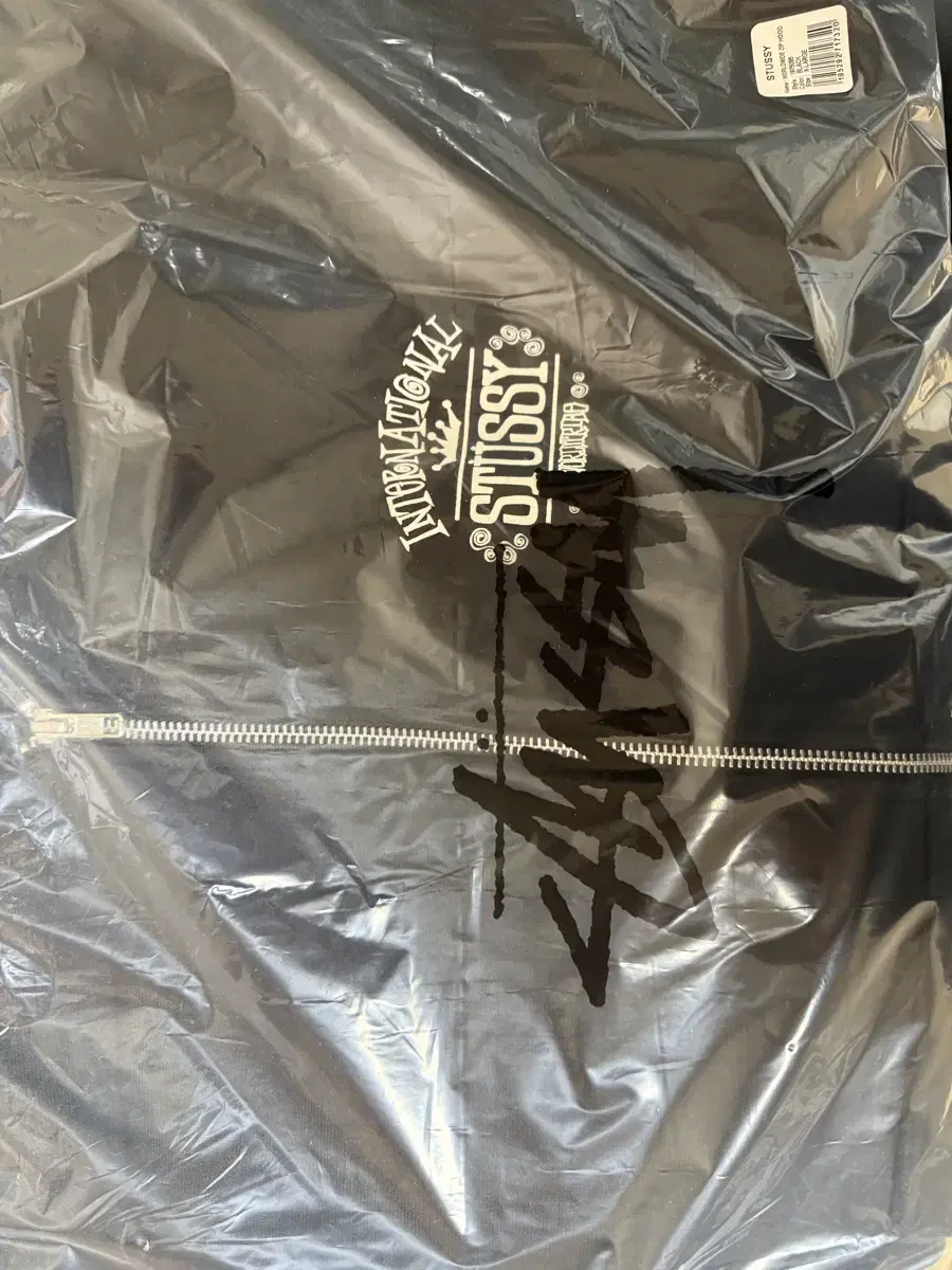 Stussy Worldwide Hoodie Zip Up Black XL sealed Transfer full price on new merchandise direct from the source