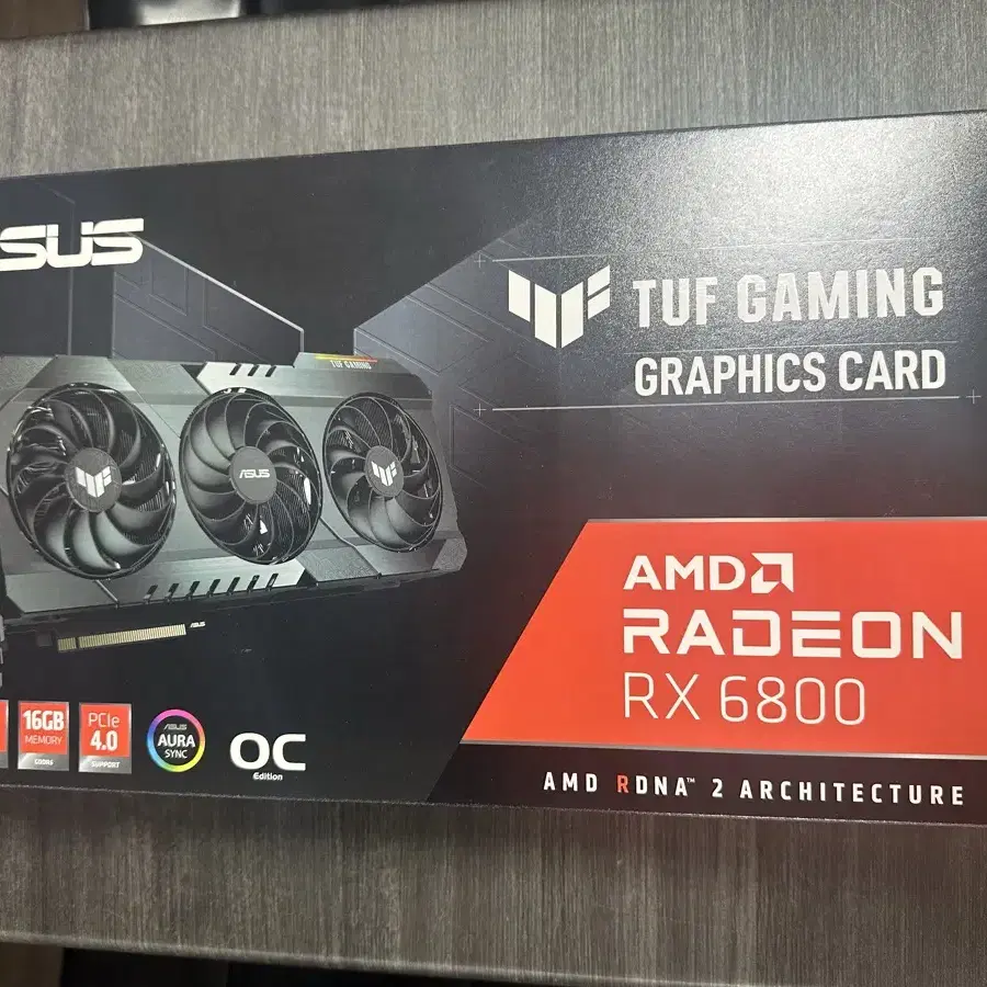 ASUS radeon rx6800 중고판매