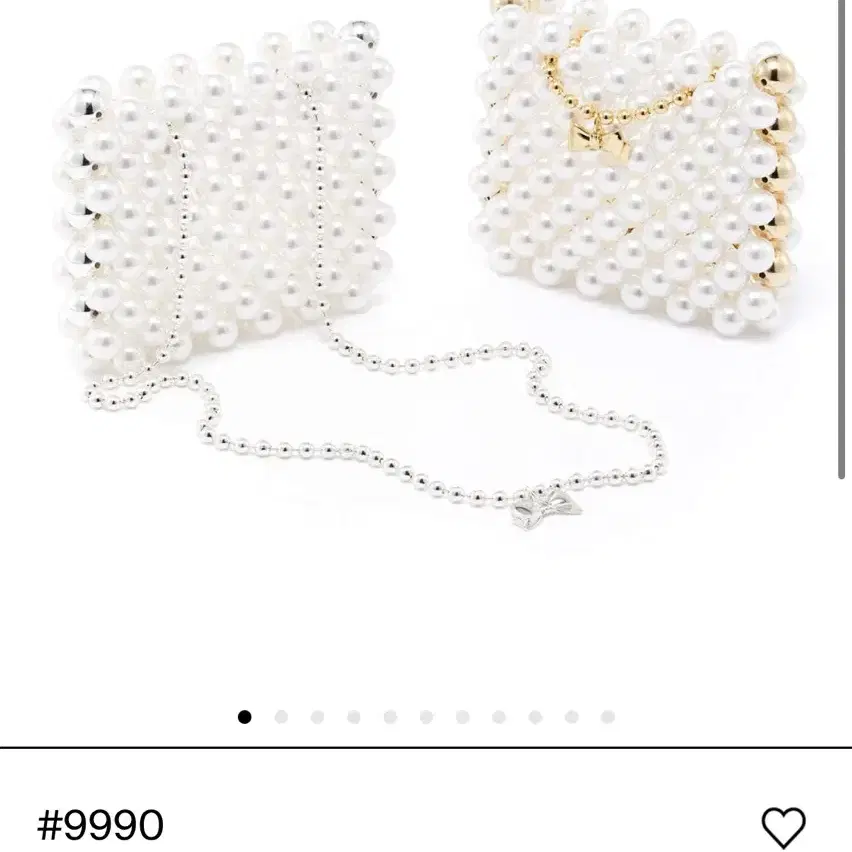 넘버링 Pearl Mini Bag 실버