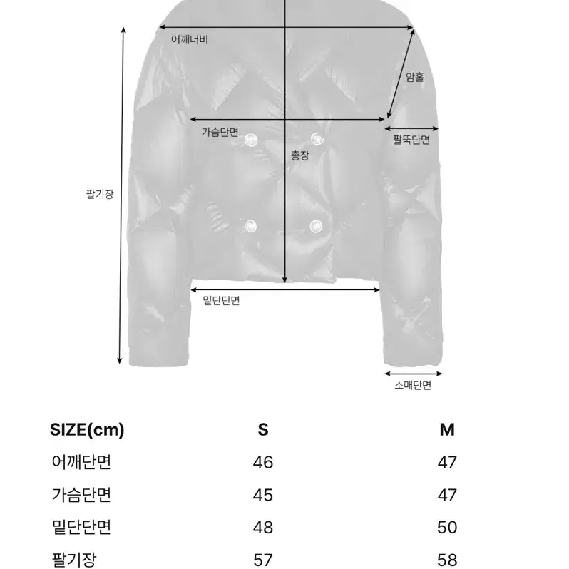 더로랑 퀼팅 패딩 리뉴얼 버전 - 블랙 S