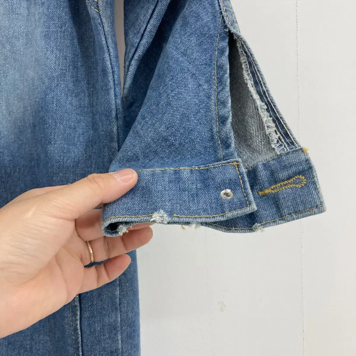 빅사이즈 청 원피스 가디건 Big Size Jean Dress Long