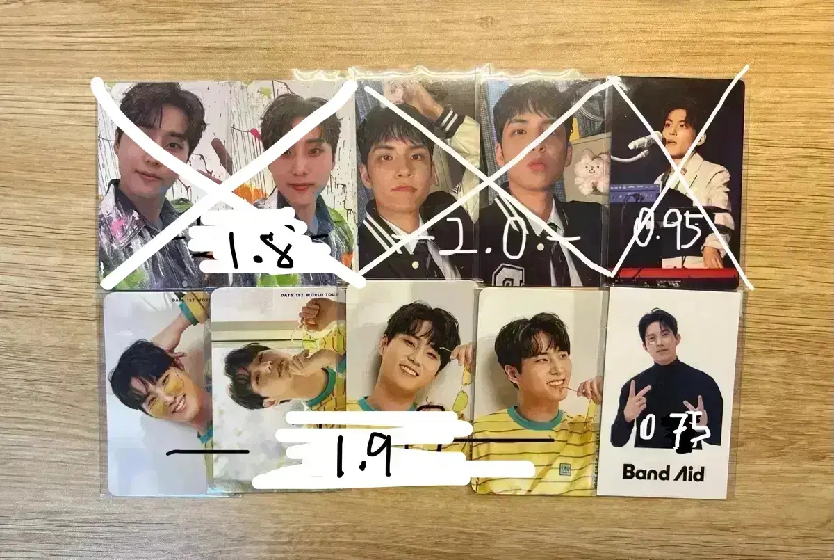 day 6 영케이 원필 도운 photocard unreleased photocard denimals 4만원 pre-order benefit 콘서트 ld