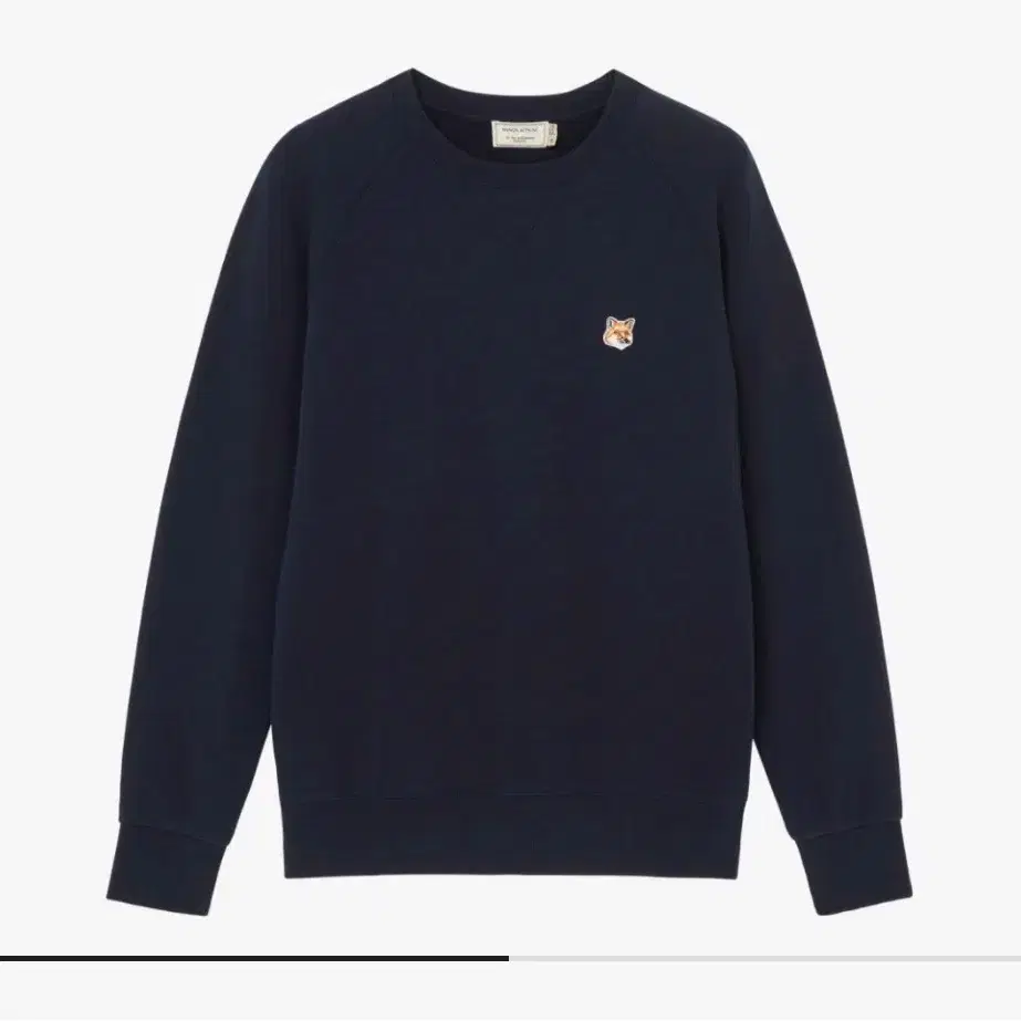 메종키츠네 맨투맨 navy L SIZE