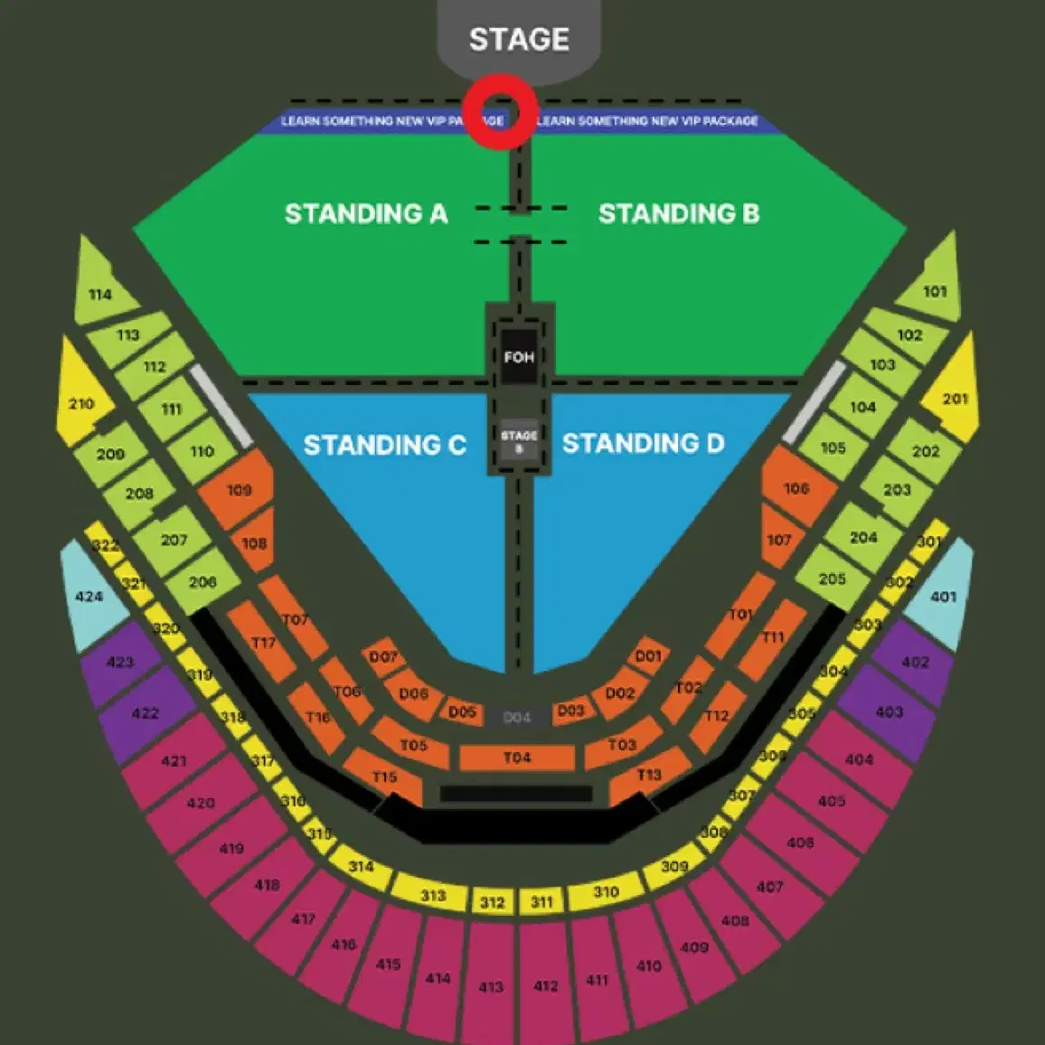 찰리푸스 내한 콘서트 100번대 연석단석