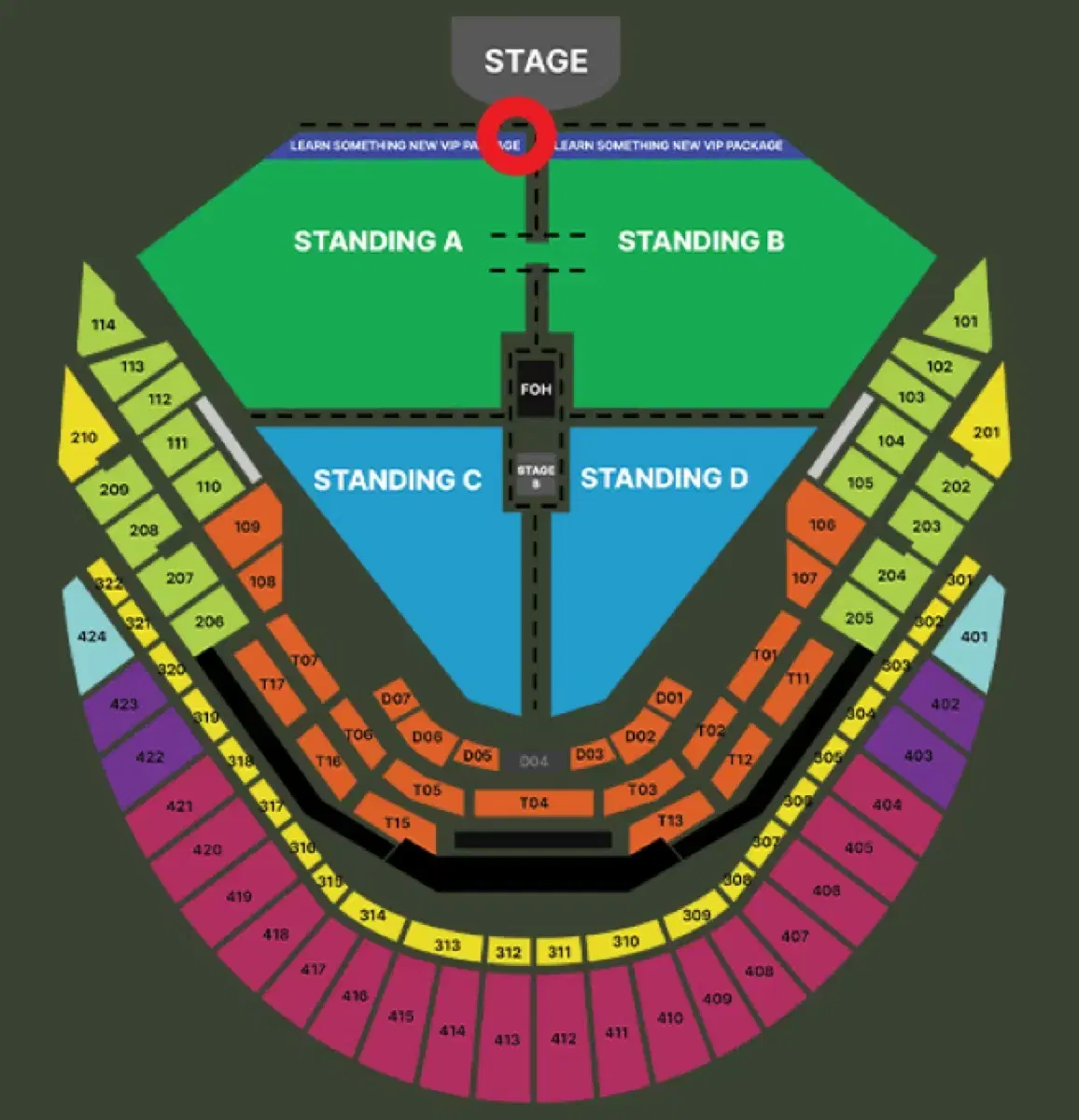 찰리푸스 내한 콘서트 100번대 연석단석