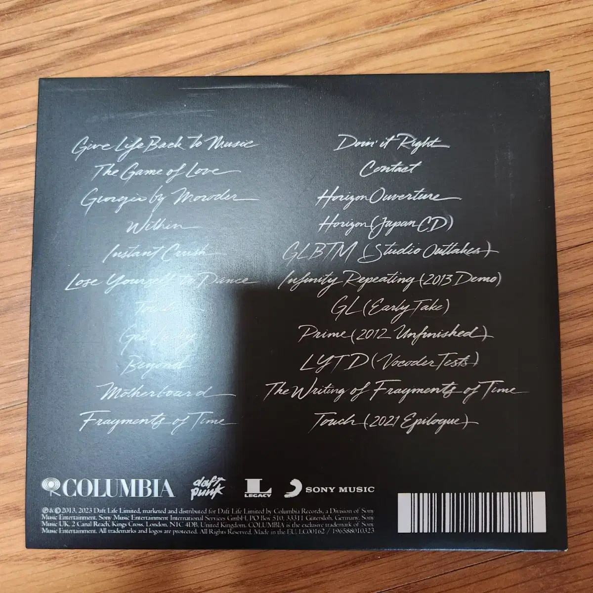 다프트 펑크 Random Access Memories 10주년 cd