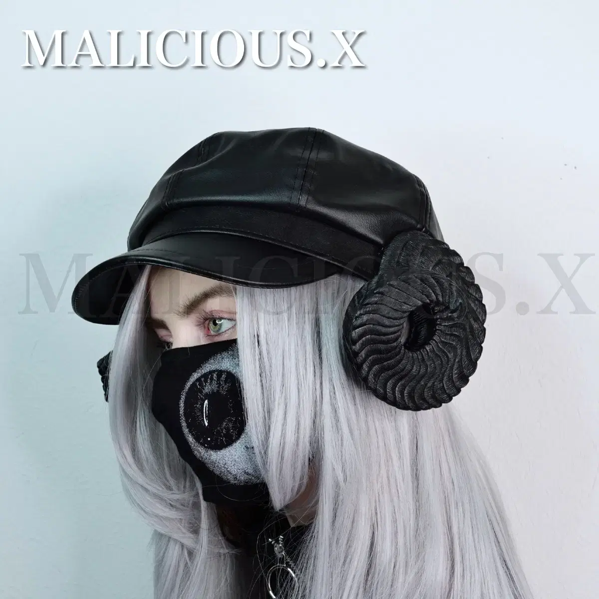 malicious.x 양뿔 캐스킷 모자 (이번주만 개개개급쳐 가격)